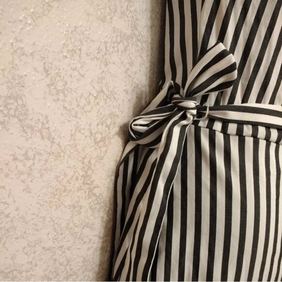 Express Black and White Striped Mini Dress - Picture 4 of 12